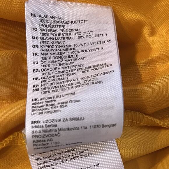 Adidas Aeroready Yellow Gold Long Sleeve XXXL Practice Jersey - Picture 10 of 11